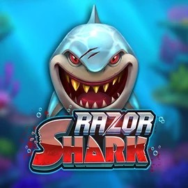 Logo of Razor Shark from Push Gaming at Bruce Bet Casino